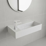 Sinks: Small Compact Bathroom Cloakroom Hand Wash Basin Sink Ceramic Wall Hung