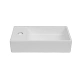 Sinks: Small Compact Bathroom Cloakroom Hand Wash Basin Sink Ceramic Wall Hung