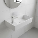 Sinks: Small Compact Bathroom Cloakroom Hand Wash Basin Sink Ceramic Wall Hung