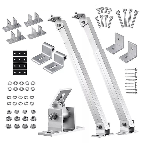 Adjustable Solar Panel Tilt Mount Brackets Kit Ground Roof Boat Mounting System