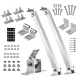 Adjustable Solar Panel Tilt Mount Brackets Kit Ground Roof Boat Mounting System
