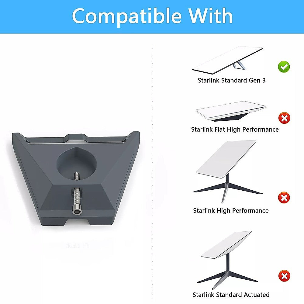 Building Materials: Pipe Adapter Mount for Starlink Roof Gen 3B  Pole Bracket for 12 Inch Mounting