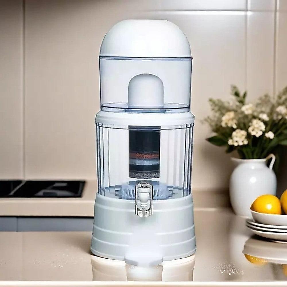 Water Filtration Accessories: 16L Benchtop Water Filter Dispenser  Ceramic Filtration System