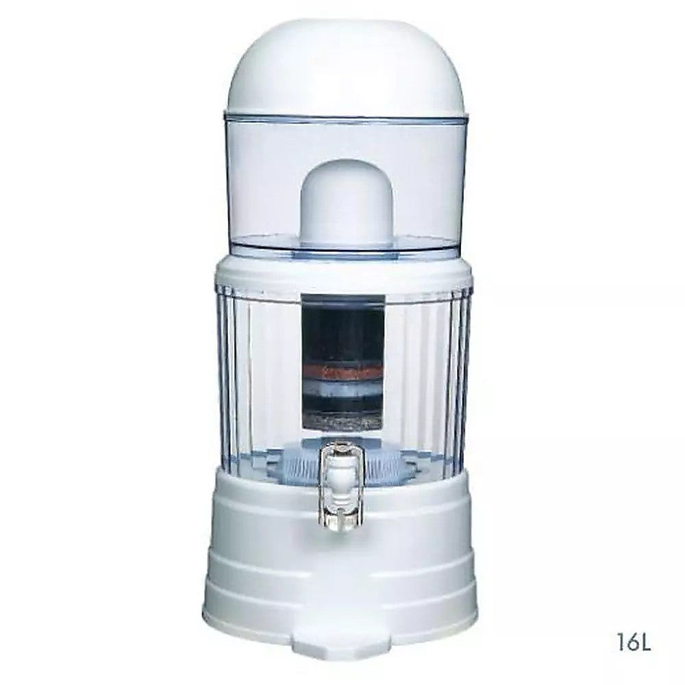 Water Filtration Accessories: 16L Benchtop Water Filter Dispenser  Ceramic Filtration System