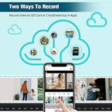 9MP Wireless Solar Camera WIFI Security Outdoor Battery PTZ CCTV Home House V380