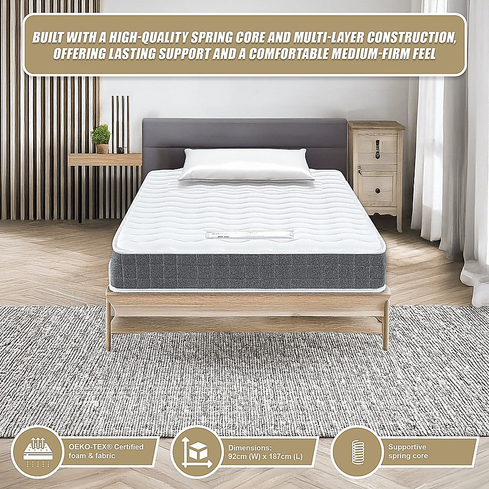Single Mattress: Single Memory Foam Mattress  OEKO-TEX Textile & CertiPUR-US Certified Foam