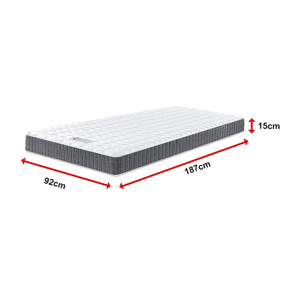 Single Mattress: Single Memory Foam Mattress  OEKO-TEX Textile & CertiPUR-US Certified Foam