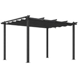 Canopies & Gazebos: 3x4M Aluminium Pergola Marquee with Retractable Roof  Garden Canopy