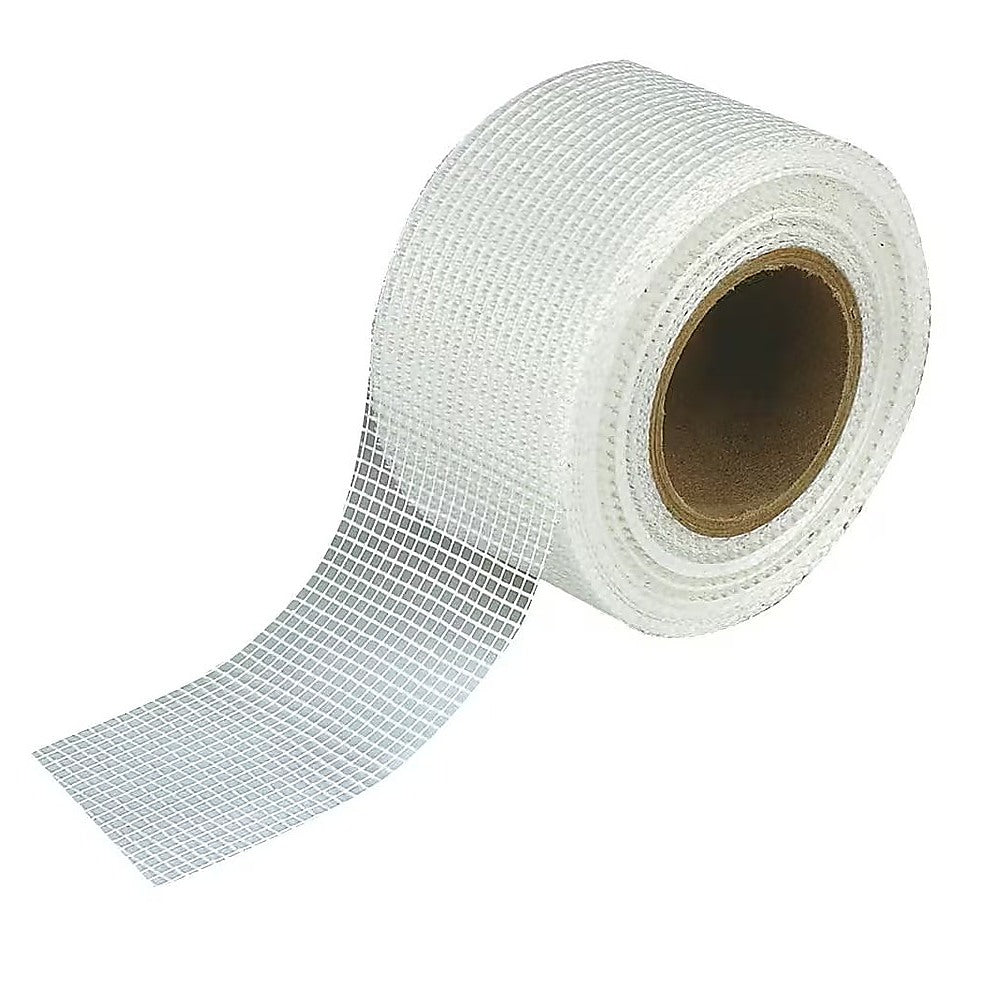 Building Materials: 24-Pack Fibreglass Plasterboard Joint Tapes  50mm x 90m Self-Adhesive Drywall Mesh Rolls