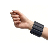 2-Piece Ankle & Wrist Weights – 2kg Pair Adjustable Workout Bangles (Black)