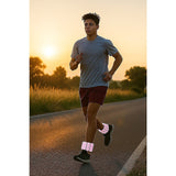 2-Piece Ankle & Wrist Weights – 2kg Pair Adjustable Workout Bangles (Pink)