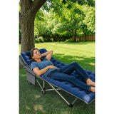 Camp Furniture: Camping Bed Elevated Cot with Mattress Foldable Outdoor Adult Sleeping