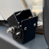 Cross Bar: Adjustable Folding UHF Antennas Mount Bracket  Black Bullbar Clamp