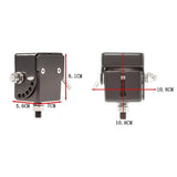 Cross Bar: Adjustable Folding UHF Antennas Mount Bracket  Black Bullbar Clamp