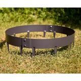 600mm Steel Garden Tree Ring with Spikes – Durable Root Barrier & Edging Guard