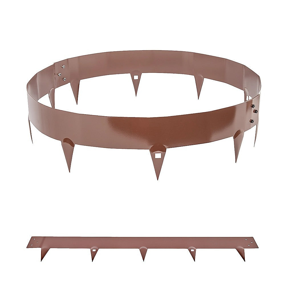 Gardening Accessories: 60cm Steel Garden Tree Ring with Spikes  Heavy-Duty Root Barrier & Edging