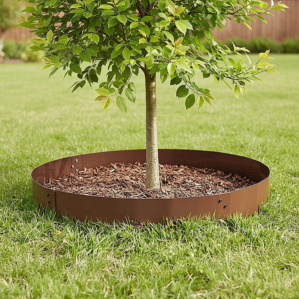 Gardening Accessories: 60cm Steel Garden Tree Ring with Spikes  Heavy-Duty Root Barrier & Edging