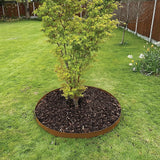 Gardening Accessories: 60cm Steel Garden Tree Ring with Spikes  Heavy-Duty Root Barrier & Edging