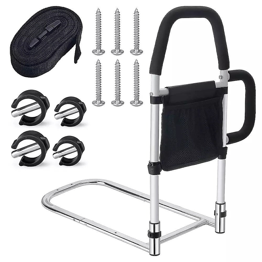Mobility & Accessibility: Adjustable Bed Rail for Elderly  Safety Support Bar for Adults