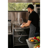 Kitchen Sinks: Freestanding Stainless Steel Kitchen Sink 120x50x79cm  Commercial Utility Wash Basin