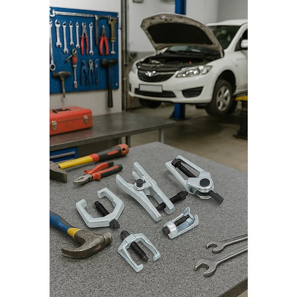 Automotive Repair & Speciality Tools: 6pc Heavy Duty Ball Joint & Tie Rod Tool Kit  Pitman Arm Puller Remover Set