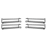 Food Storage: 4pc Black Iron Wall Spice Rack  Kitchen Storage Shelf Set