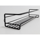 Food Storage: 4pc Black Iron Wall Spice Rack  Kitchen Storage Shelf Set