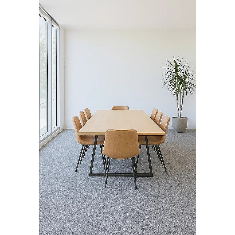 Flooring: 5m² Light Grey Carpet Tiles Set  Commercial & Domestic Flooring for Office, Retail, Home