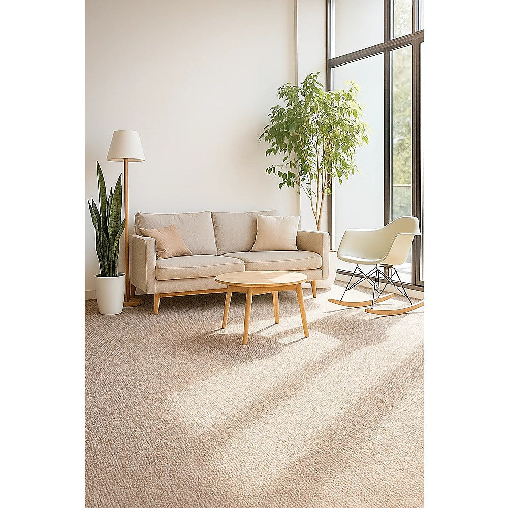 Flooring: 5m² Beige Carpet Tiles Set  Commercial & Domestic Flooring for Office, Retail, Home
