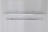 3 Door White Gloss Wardrobe – Gold Handles, Hanging Rail & Shelves