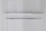 Clothing & Wardrobe Storage: 4 Door White Wardrobe Cabinet  Hanging Rail, Shelves & White Handles