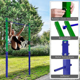 Gym Equipment & Accessories: Single Outdoor Pull-Up Bar  Height Adjustable Gymnastics & Fitness Bar