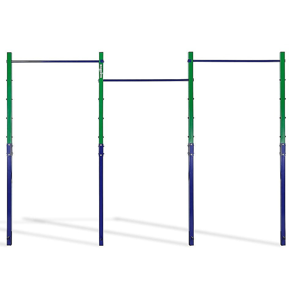 Gym Equipment & Accessories: Triple Outdoor Pull-Up Bar  Height Adjustable Gymnastics & Fitness Bar