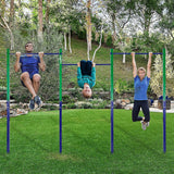 Gym Equipment & Accessories: Triple Outdoor Pull-Up Bar  Height Adjustable Gymnastics & Fitness Bar