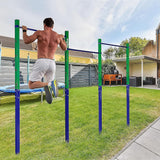 Gym Equipment & Accessories: Triple Outdoor Pull-Up Bar  Height Adjustable Gymnastics & Fitness Bar