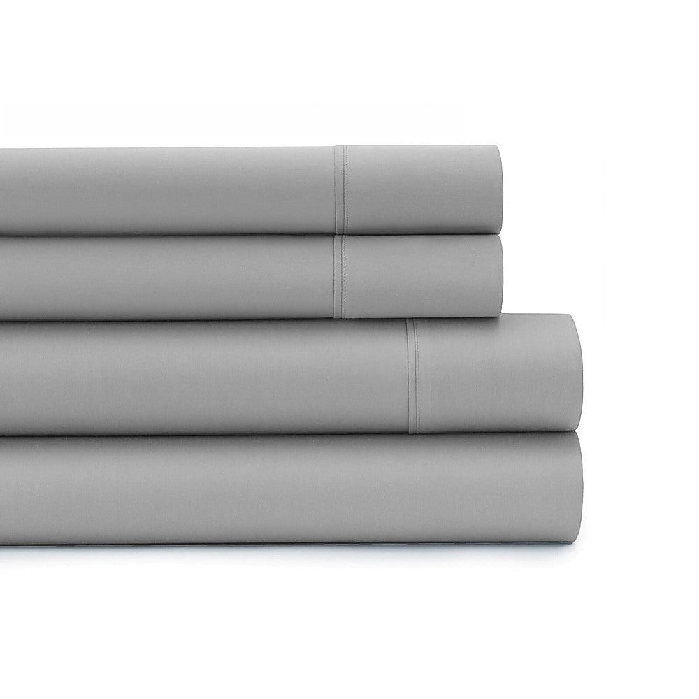 Double Bed Sheet Set – 1800 Series Microfiber, Deep Pocket, Soft & Breathable, Grey
