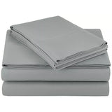 Bed Sheets: Queen Bed Sheet Set  1800 Series Microfiber, Deep Pocket, Soft & Breathable, Grey