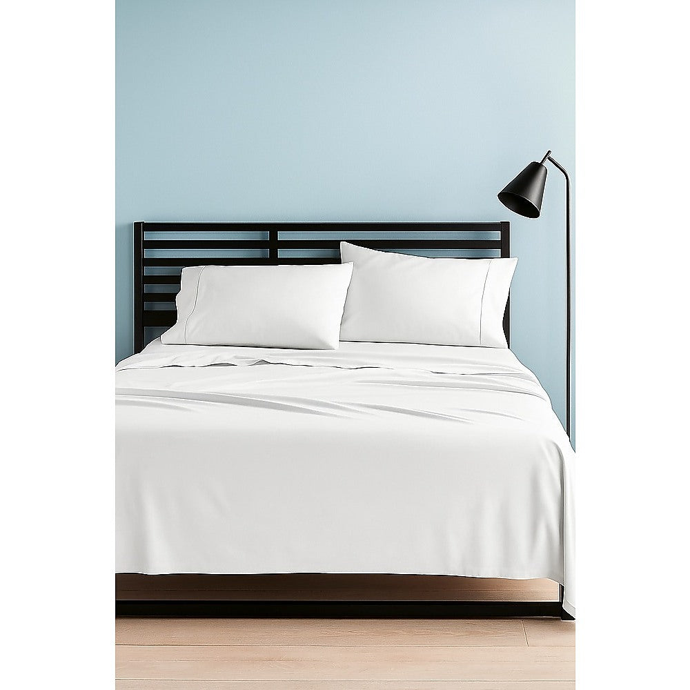 Bed Sheets: Queen Bed Sheet Set  1800 Series Microfiber, Deep Pocket, Soft & Breathable, White