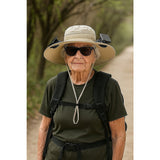 Men's Hats & Caps: Solar & USB Powered Cooling Hat with Dual Fan  Khaki Outdoor Sun Hat