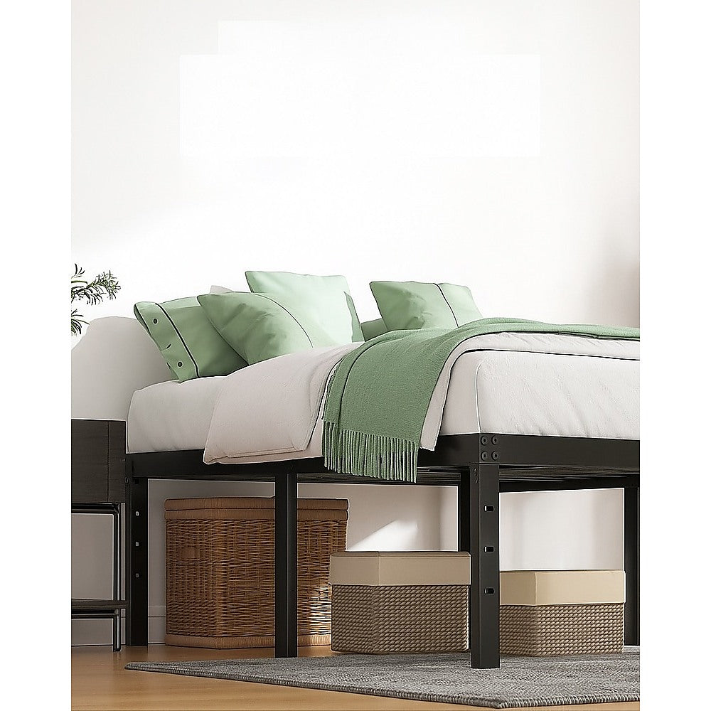 Beds & Bed Frames: Queen Metal Bed Frame 45cm High  Full Steel Base Platform