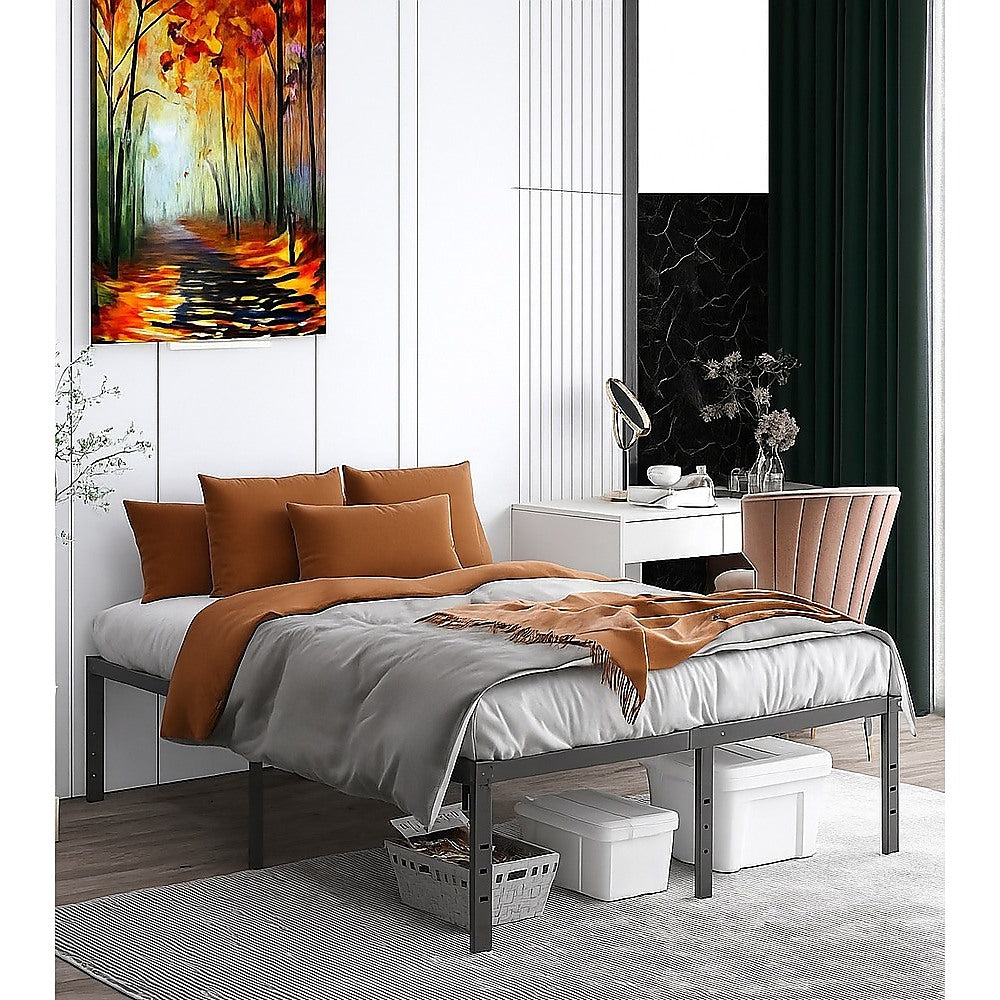 Beds & Bed Frames: Queen Metal Bed Frame 45cm High  Full Steel Base Platform