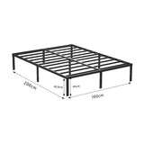 Beds & Bed Frames: Queen Metal Bed Frame 45cm High  Full Steel Base Platform