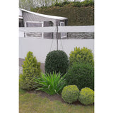 Tents: Camping Windbreak with Clear Windows & Bag  725x140cm Grey