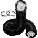 Exhaust Fans: Flexible Aluminium Ducting 203mm x 7.6m 4 Layer Vent Hose HVAC Dryer