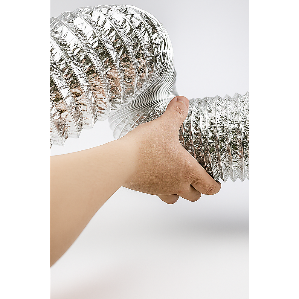 10.5cm x 7.6m Flexible Aluminium Air Duct – Dryer & HVAC Vent Hose
