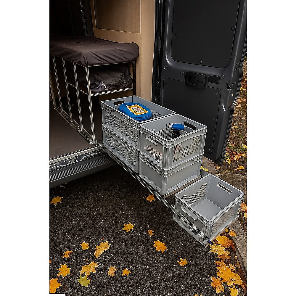 Bathroom Cabinets, Cupboards & Storage: 2 x 125kg Heavy Duty Locking Drawer Slides  Industrial Drawer Runners Pair