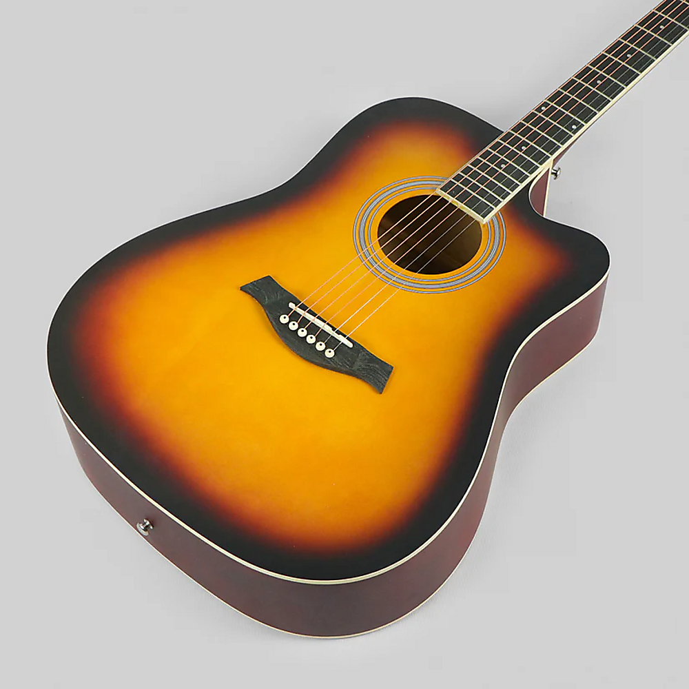 Guitars: 38" Full Size Acoustic Guitar  Beginner Wooden Guitar for Adults & Teens