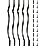 Building Materials: 51 Pack 82cm Metal Deck Balusters  Iron Stair Railing Spindles for Outdoor & Indoor Use