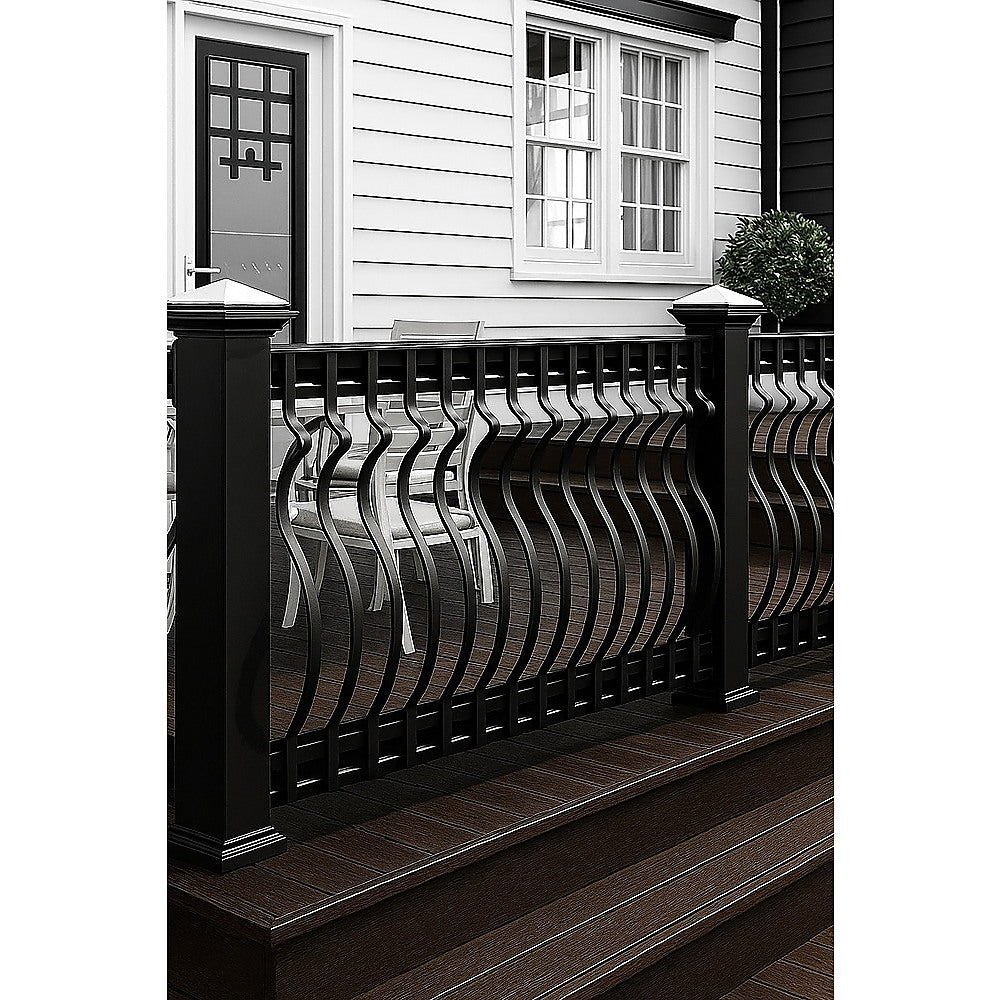 Building Materials: 51 Pack 82cm Metal Deck Balusters  Iron Stair Railing Spindles for Outdoor & Indoor Use