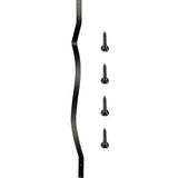 Building Materials: 51 Pack 82cm Metal Deck Balusters  Iron Stair Railing Spindles for Outdoor & Indoor Use